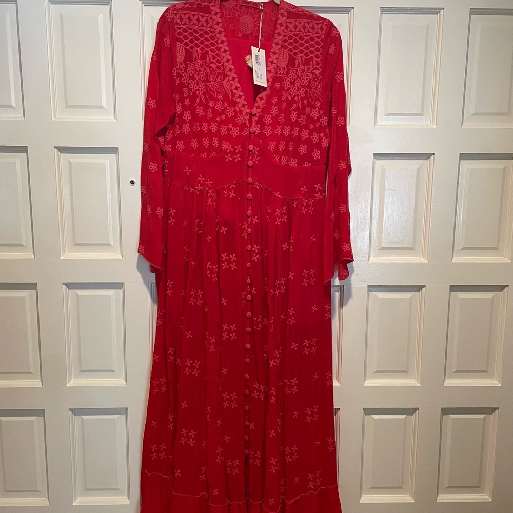 Elegant Red Maxi Dress
